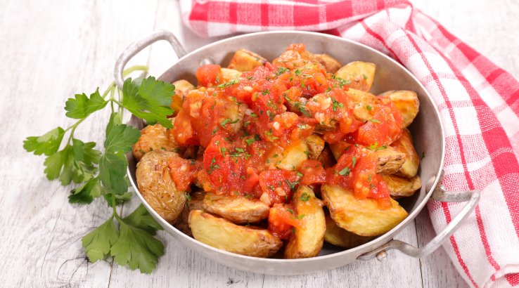 Картопля з соусом чимічурі