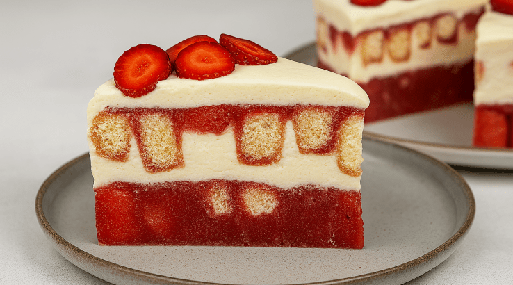 Полуничне тирамісу з желе