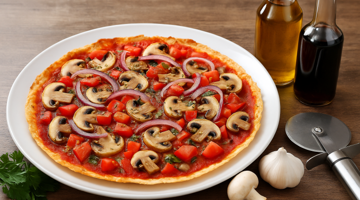 Пісна піца з хліба