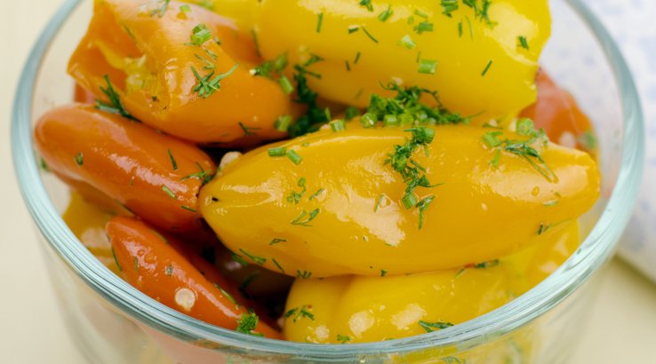 Перець, начинений баклажанами