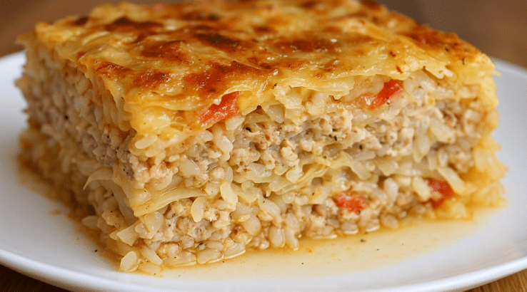 запіканка з капусти та курячого фаршу