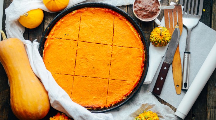 Гарбузовий пиріг з кремом