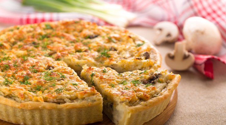 Острый киш с курятиной – рецепт