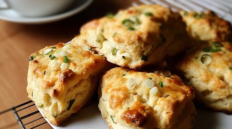 Луковые сконы с сыром