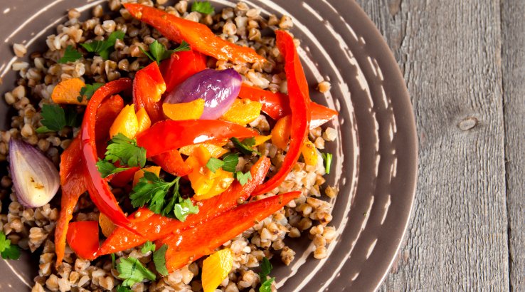 Гречка з овочами