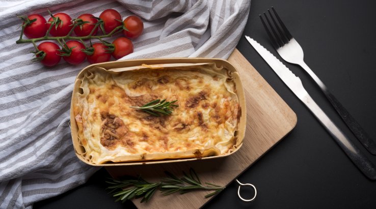 Запіканка з куркою та печерицями