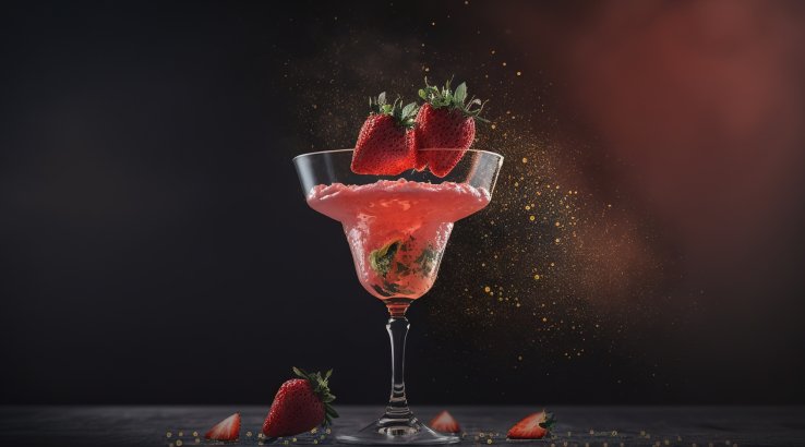 Полуничний коктейль