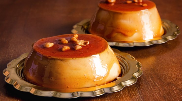 Два пудинга со сгущенкой