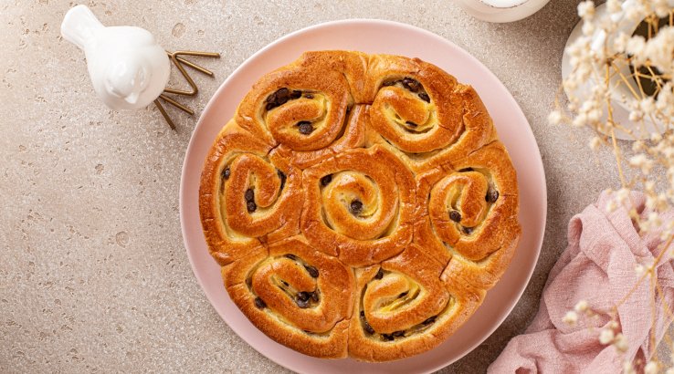 Пирог с творожной начинкой