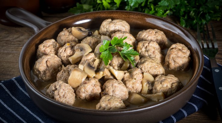 фрикадельки з грибами