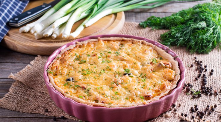 Цибулевий кіш із сиром