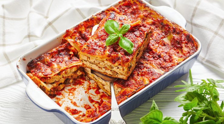 Веганська лазанья з тофу