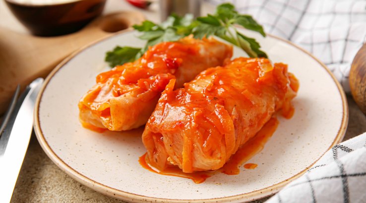 Пісні голубці з кукурудзяною крупою і рисом