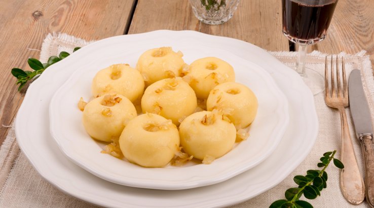 Полтавські галушки з цибулею