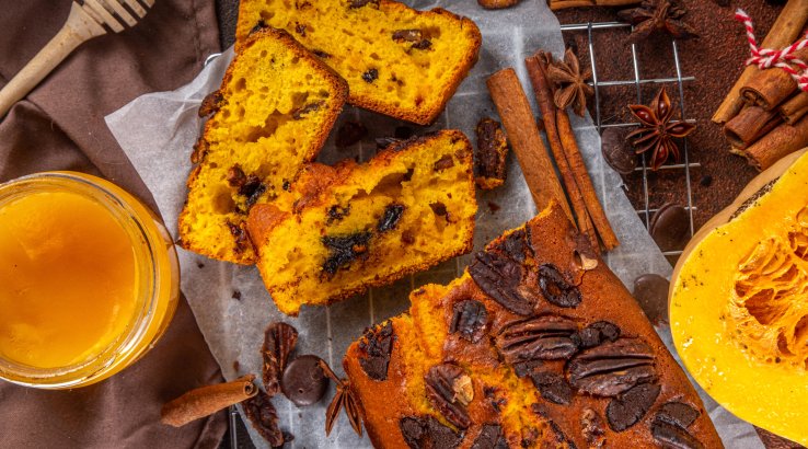 Гарбузовий хліб з шоколадною крихтою