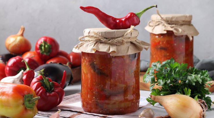 Баклажани з чилі на зиму