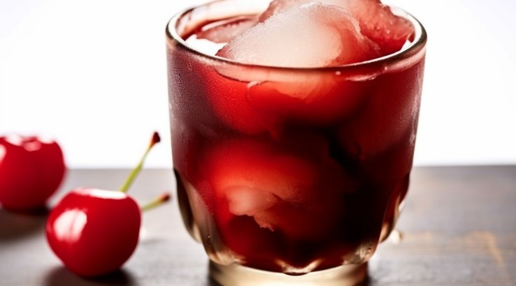 Холодна кава з вишнею та медом