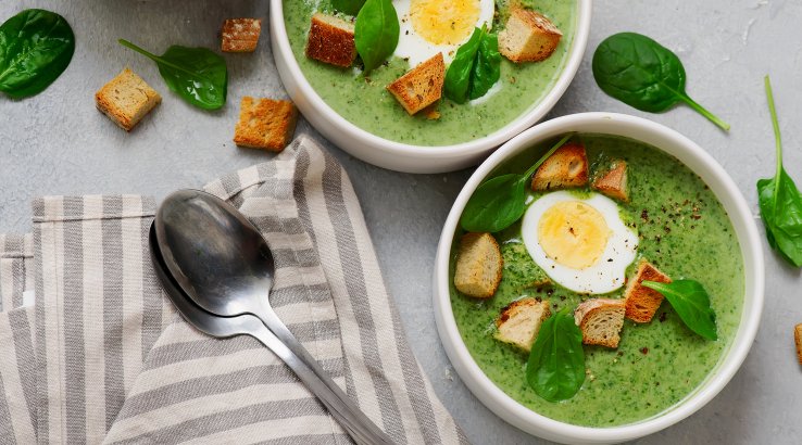 Крем-суп зі шпинату