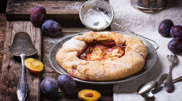 Галеты со сливами — десерт