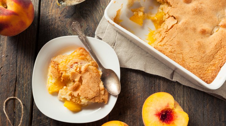 Пиріг з персиками