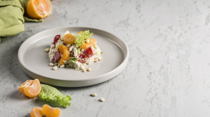 Салат з куркою і мандаринами