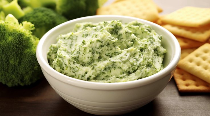 Соус-закуска из шпината и брокколи