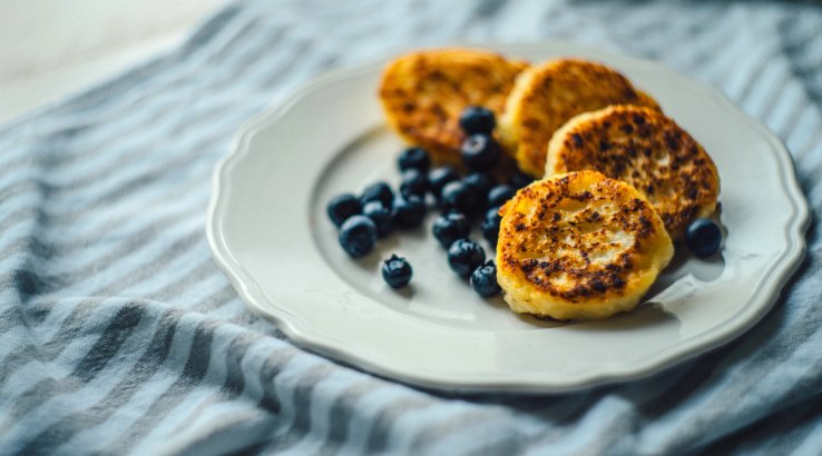 Сирники з чорницею