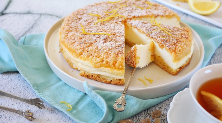 Тертий пиріг з кремом