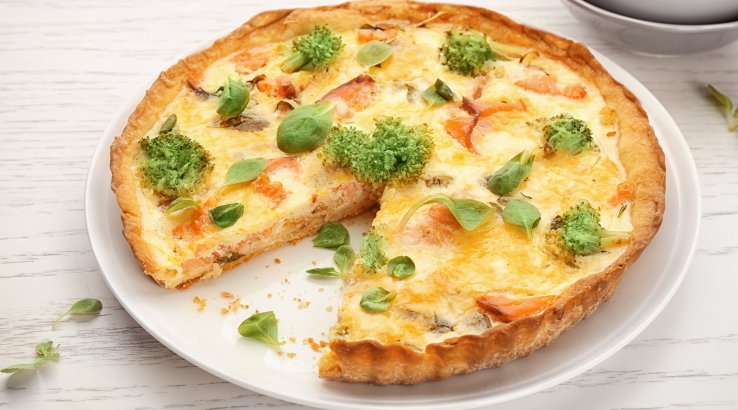 Кіш лорен з лососем