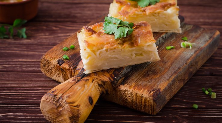 Пиріг з лаваша з сиром