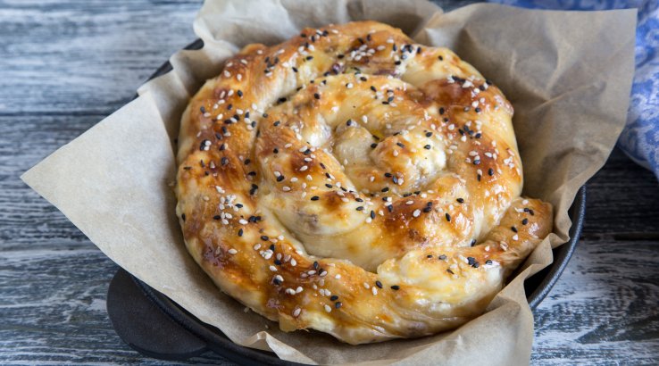 Пиріг-равлик з тіста філо