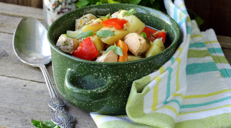 Рибне рагу в горщиках