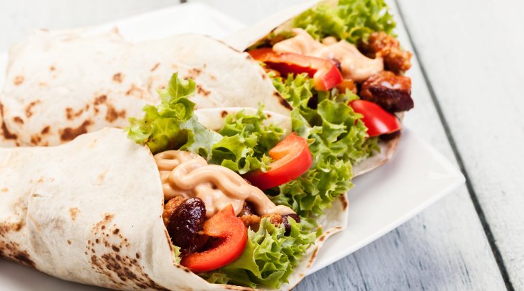 Шаурма з куркою і беконом