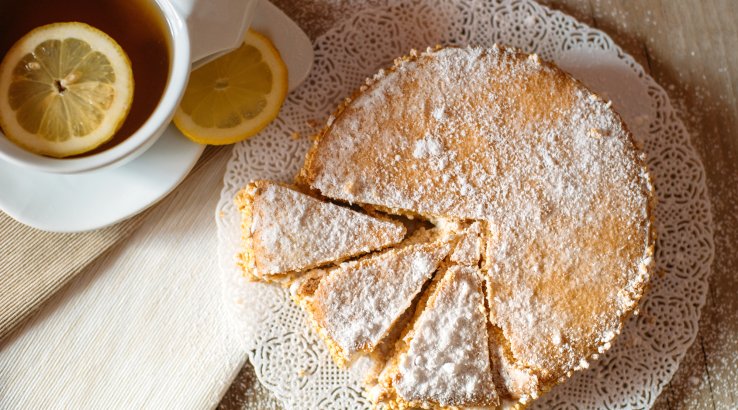 Грушевий пиріг з рикотою