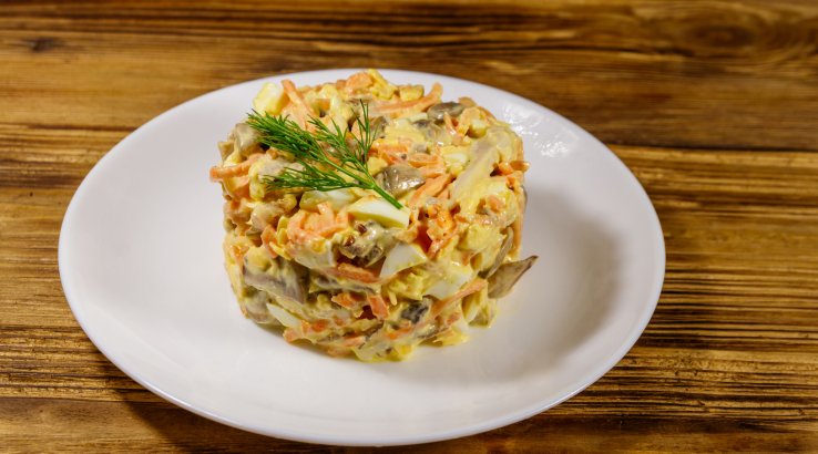 Салат з серцем і морквою