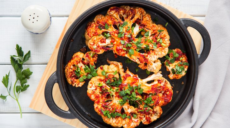 Стейки з цвітної капусти під сиром рецепт