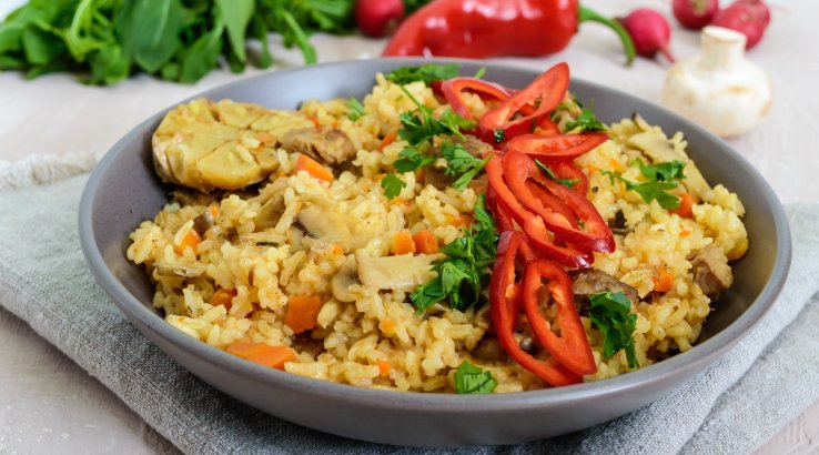 Лінивий плов у духовці