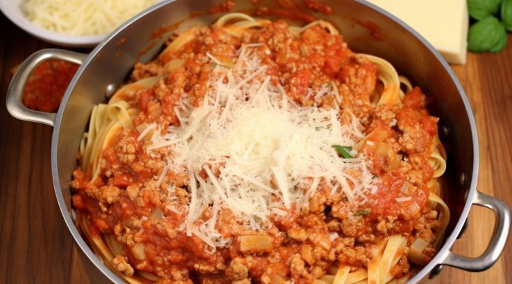 болоньєзе з індичкою