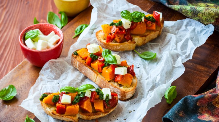 Брускети з гарбузом
