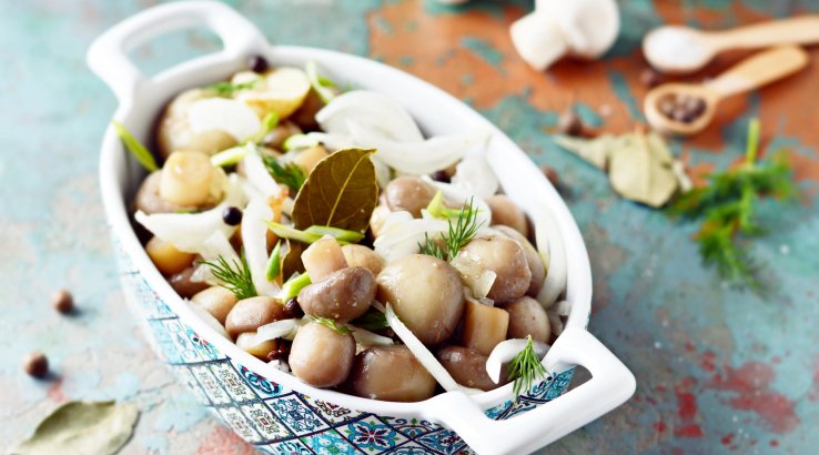 Мариновані печериці по-корейськи