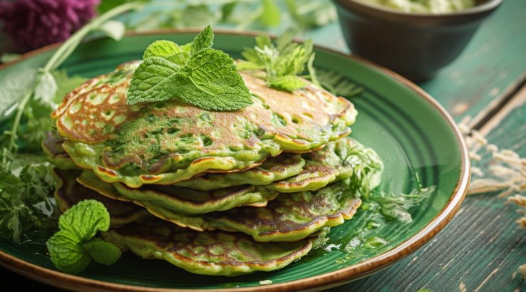 Зелені оладки з кропиви