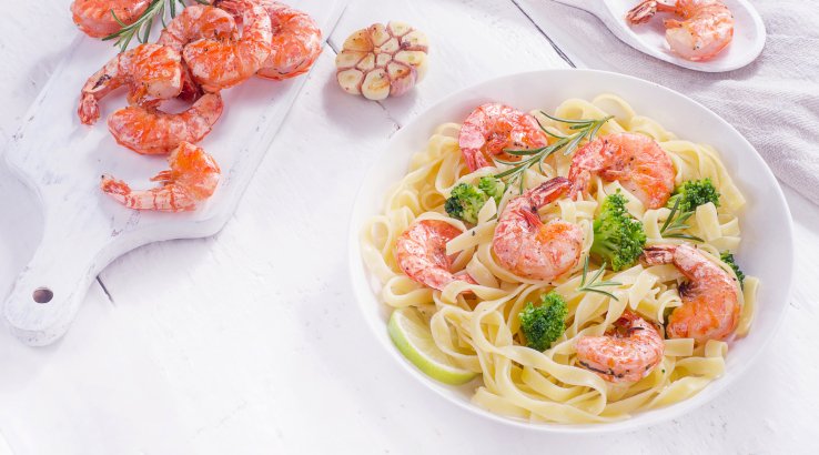 паста з креветками