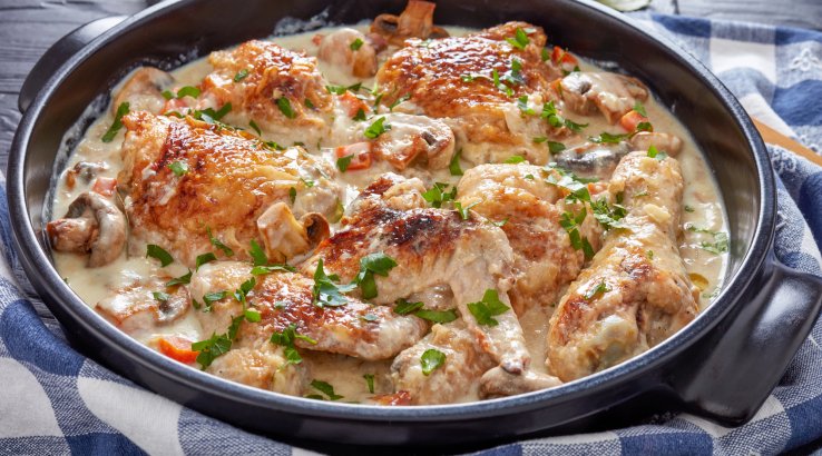 Куряче фрикасе Алена Дюкасса