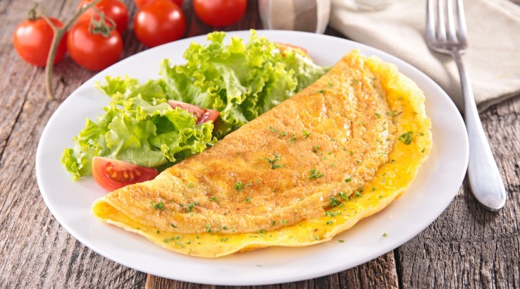 омлет із борошном