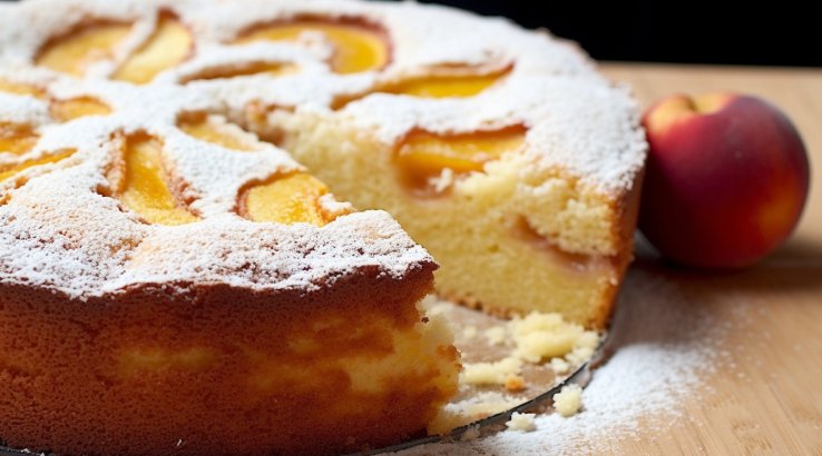 Сонячна шарлотка з нектаринами