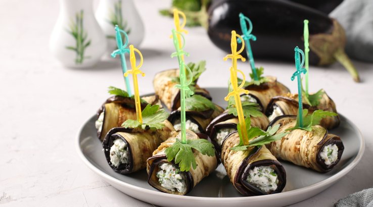 Рулетики з баклажанів із сиром