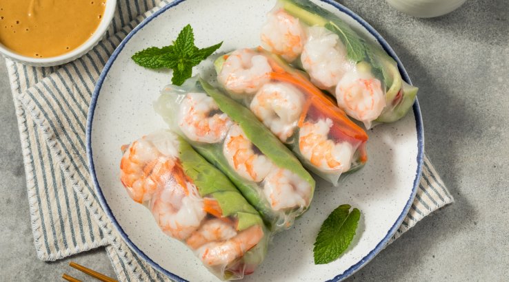 Спринг-роли  з креветкою