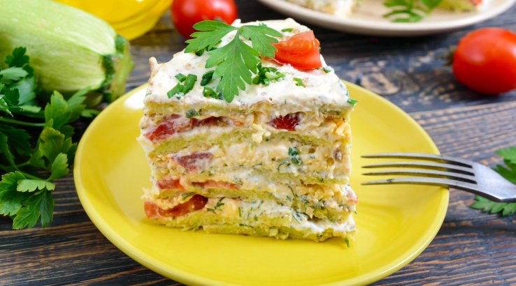 Дієтичний кабачковий торт без майонезу