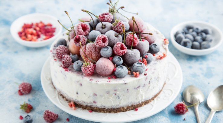 Пиріг із замороженого йогурту