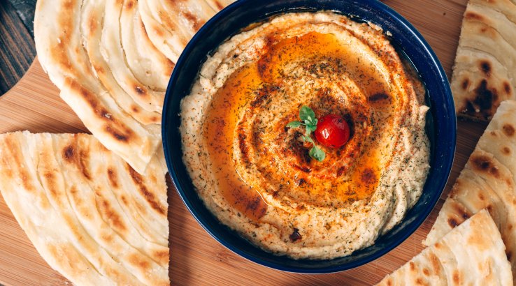 піта з хумусом